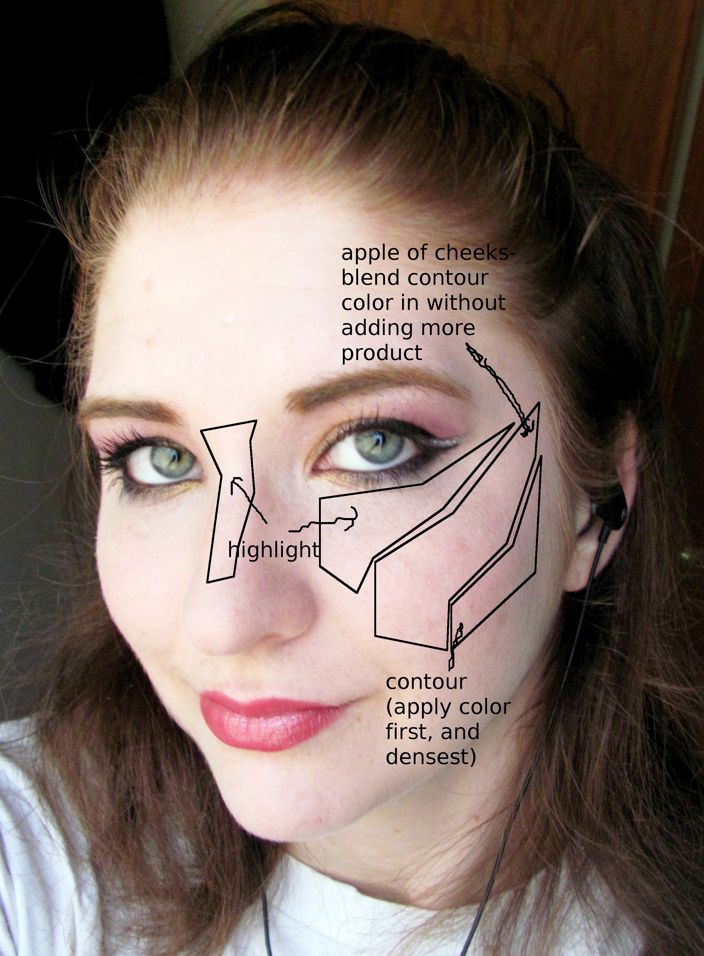 Technique-applying cream blush or | Mask